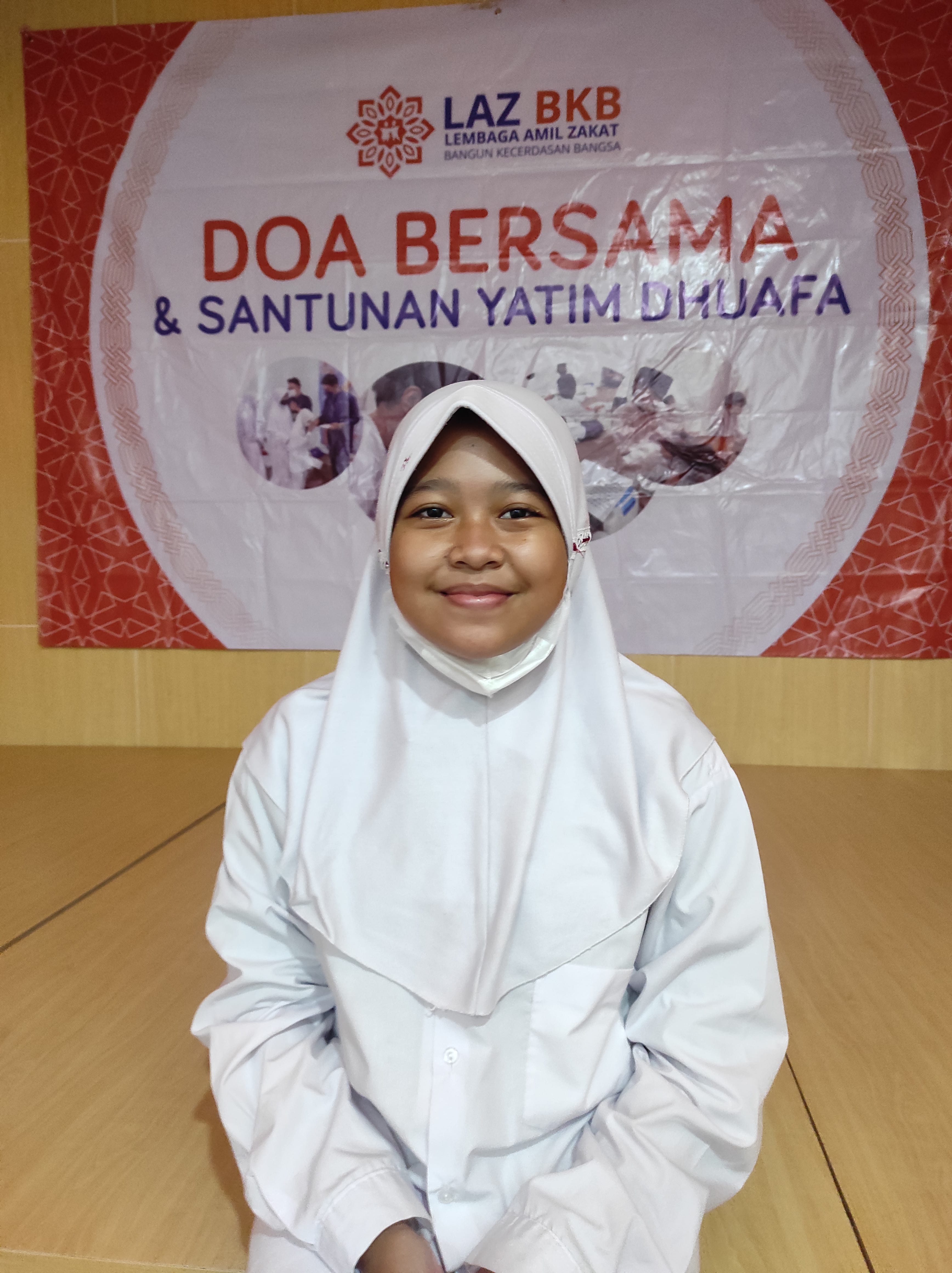 Salah Satu Penerima Bantuan Dana Pendidikan Yatim